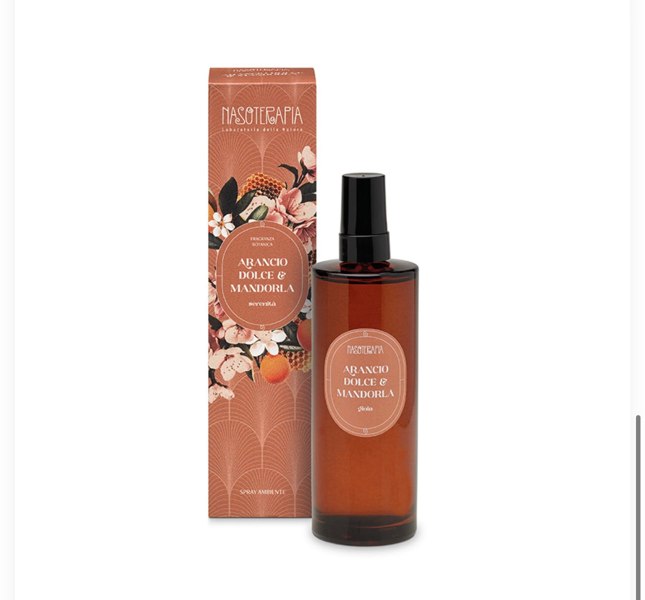 Spray ambiente arancio dolce e mandorla