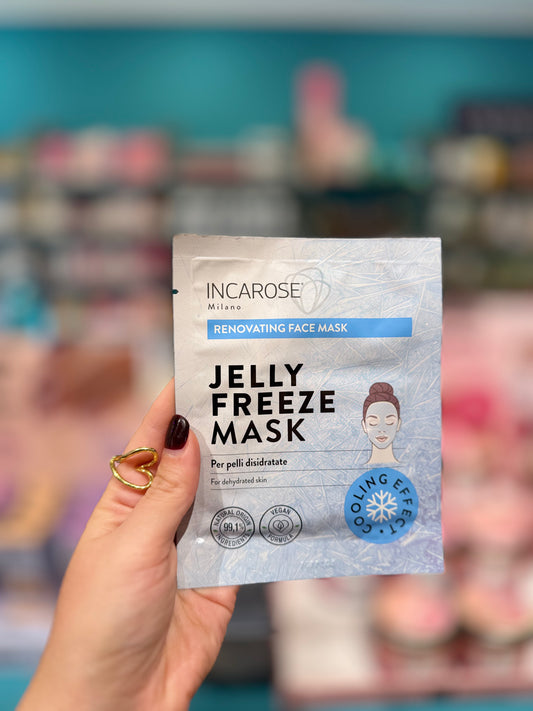 Maschera viso siero gel rinfrescante ristrutturante